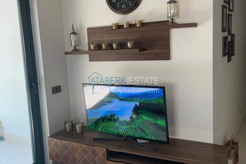Kupuj  Apartament 2+1 na pierwszej linii w Alanyi, dzielnica Kargicak — meble, boczny widok na morze 6 