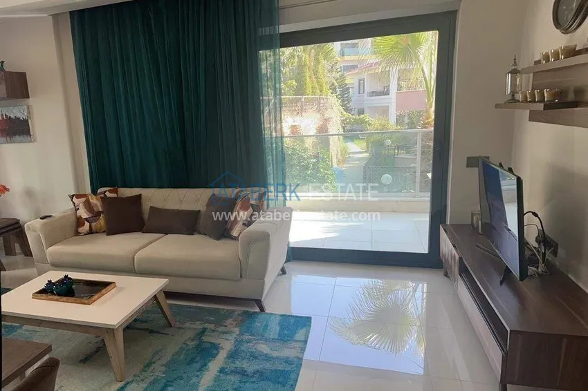 Kupuj  Apartament 2+1 na pierwszej linii w Alanyi, dzielnica Kargicak — meble, boczny widok na morze 7 