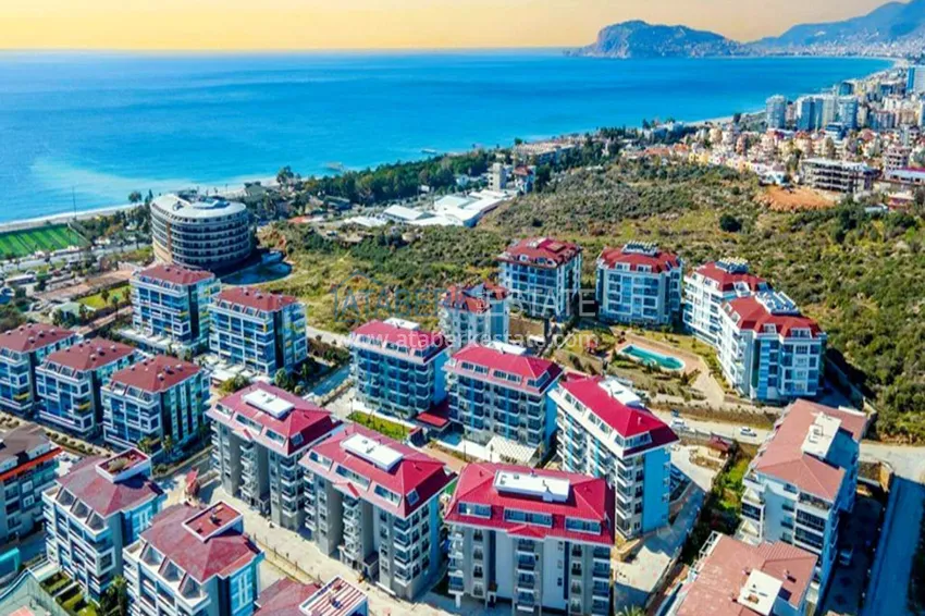 1+1 umeblowane mieszkanie w Alanya, dzielnica Kestel  1 