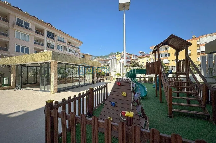Apartament 2+1 w centrum Alanyi, umeblowany w luksusowym kompleksie, plaża Kleopatra  13 