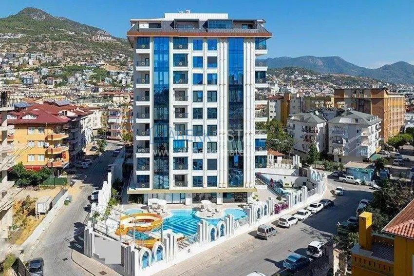 Apartament 2+1 w centrum Alanyi, umeblowany w luksusowym kompleksie, plaża Kleopatra  2 