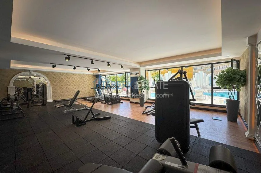 Apartament 2+1 w centrum Alanyi, umeblowany w luksusowym kompleksie, plaża Kleopatra  22 