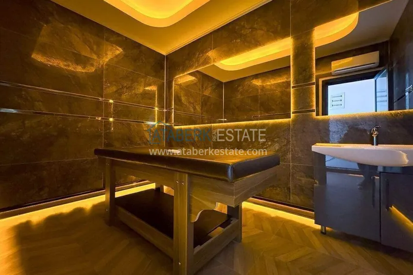 Apartament 2+1 w centrum Alanyi, umeblowany w luksusowym kompleksie, plaża Kleopatra  28 