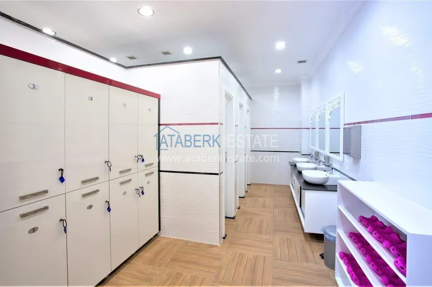 Apartament 1+1 w centrum Mahmutlar — meble, przeszklony balkon, 200 metrów od morza  38 