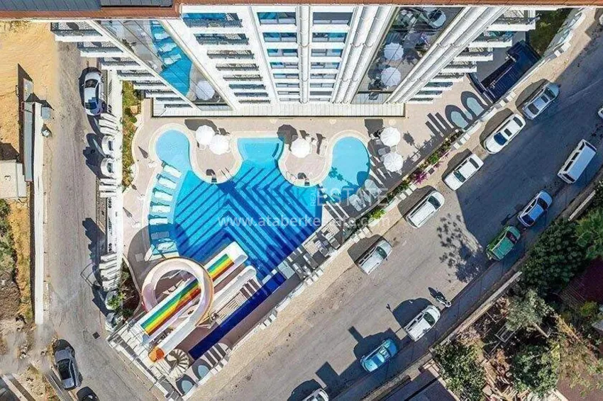 Apartament 2+1 w centrum Alanyi, umeblowany w luksusowym kompleksie, plaża Kleopatra  4 