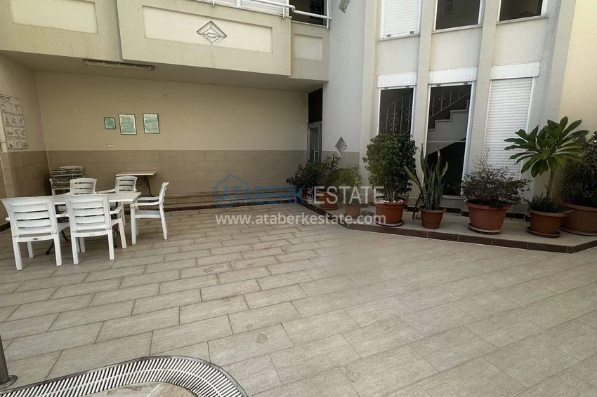 Apartament w centrum Alanyi na zezwolenie na pobyt — jedna sypialnia z meblami, plaża Kleopatra 4 
