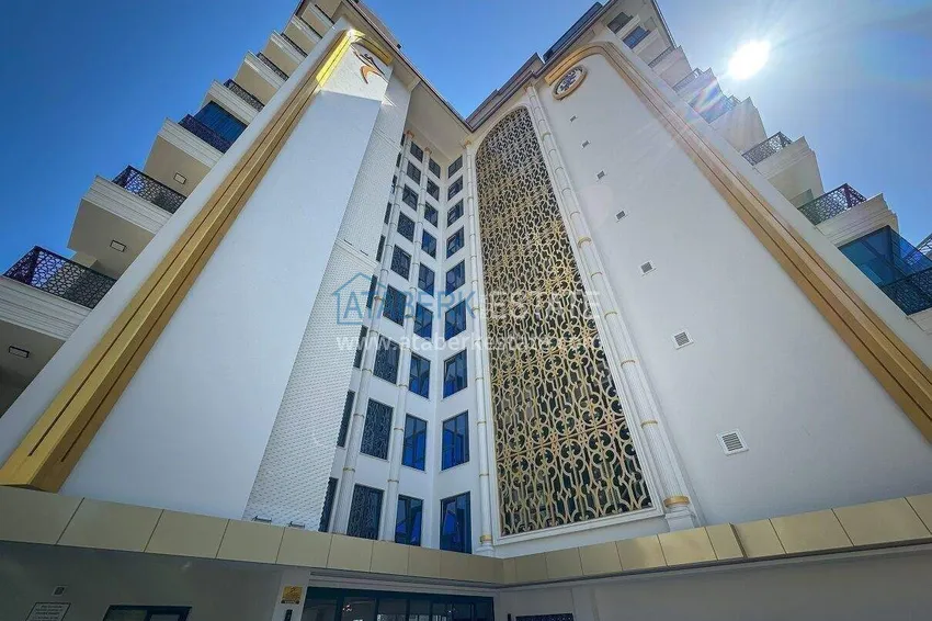 Apartament 2+1 w centrum Alanyi, umeblowany w luksusowym kompleksie, plaża Kleopatra  5 