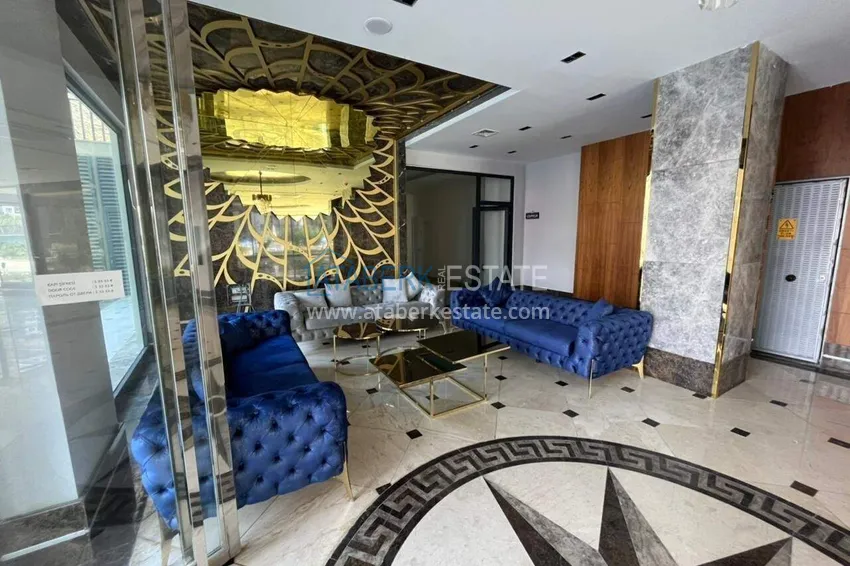 1+1 umeblowane mieszkanie w Alanyi — kompleks hotelowy, dzielnica Mahmutlar 14 