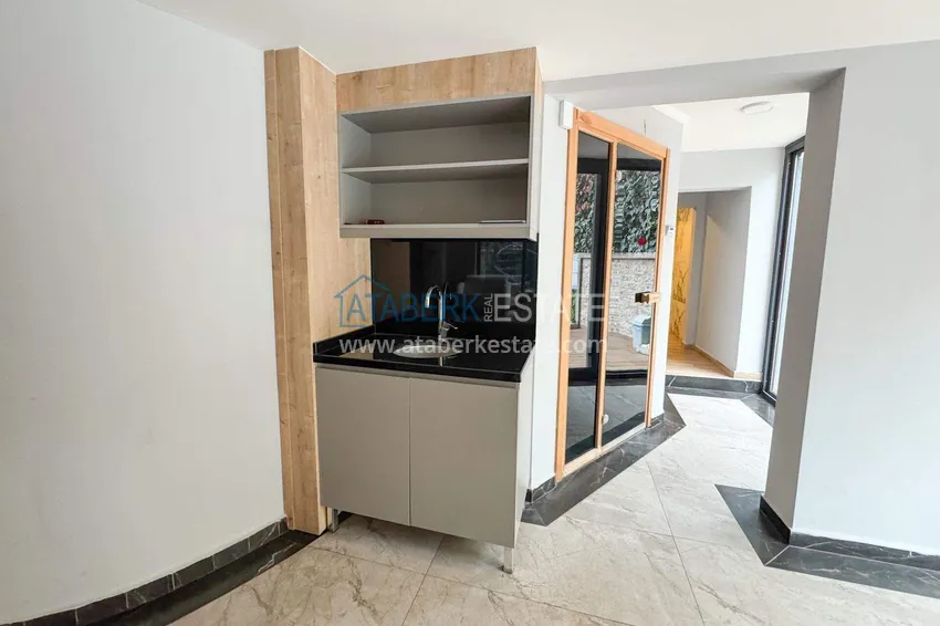 1+1 do wynajęcia w centrum Alanyi - umeblowane mieszkanie 550 m od plaży Keykubat nr 17 19