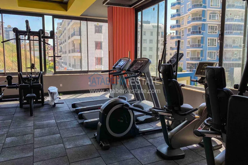 1+1 umeblowane mieszkanie w Alanyi — kompleks hotelowy, dzielnica Mahmutlar 18 