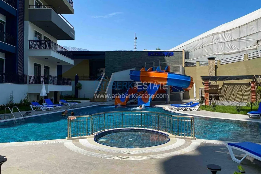 1+1 umeblowane mieszkanie w Alanyi — kompleks hotelowy, dzielnica Mahmutlar 8 
