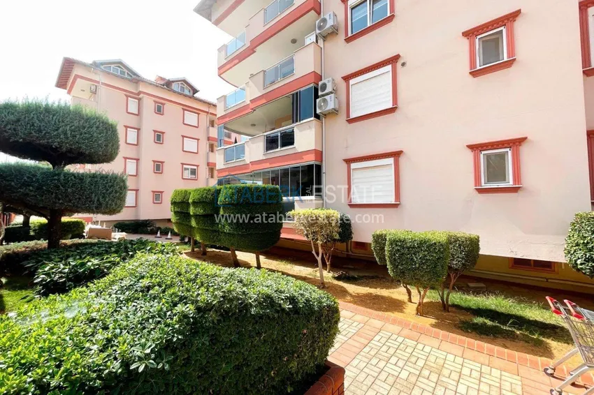 Apartament 2+1 w Alanyi od właściciela — meble, widok na góry, dzielnica Oba 17 