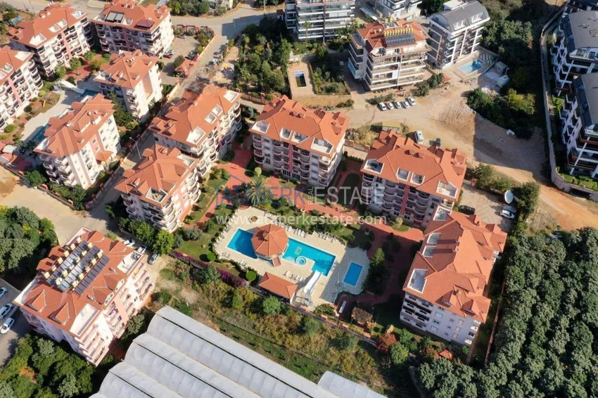 Apartament 2+1 w Alanyi od właściciela — meble, widok na góry, dzielnica Oba 3 