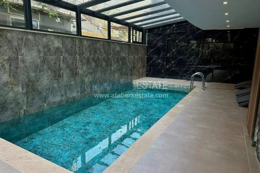 Apartament 1+1 w centrum Alanyi - z widokiem na morze i fortecę, plaża Kleopatra 12 