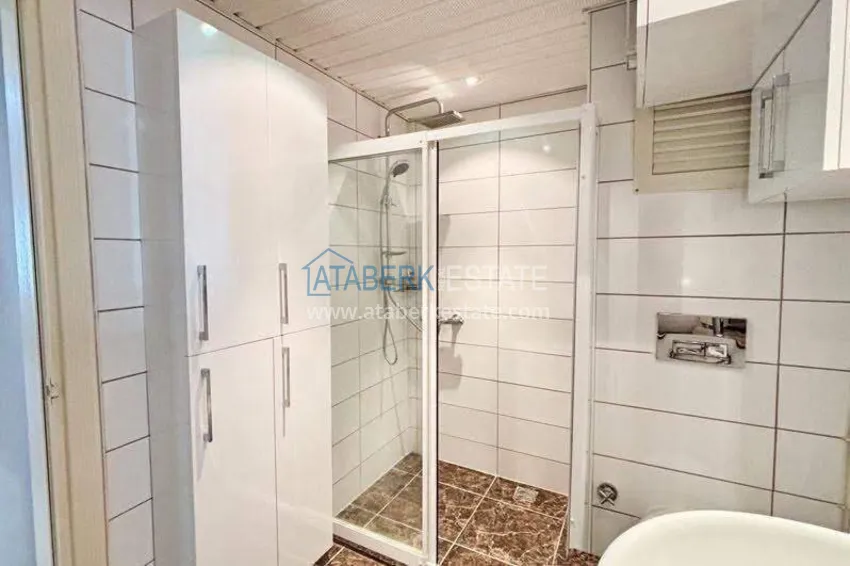 Kupuj  Apartament 2+1 w centrum Alanyi — meble, widok na góry, przeszklony balkon, plaża Kleopatra  14 