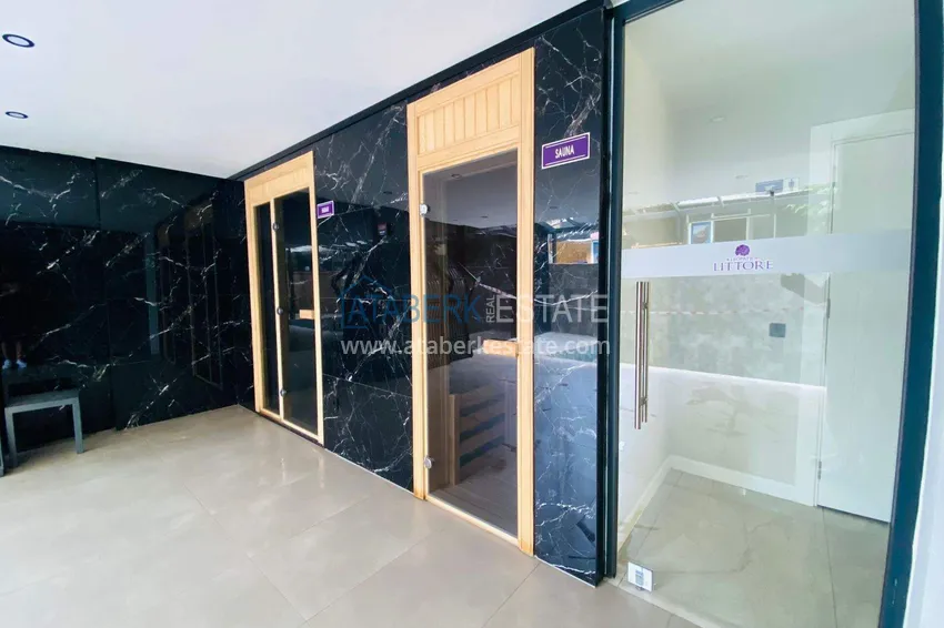 Apartament 1+1 w centrum Alanyi - z widokiem na morze i fortecę, plaża Kleopatra 20 