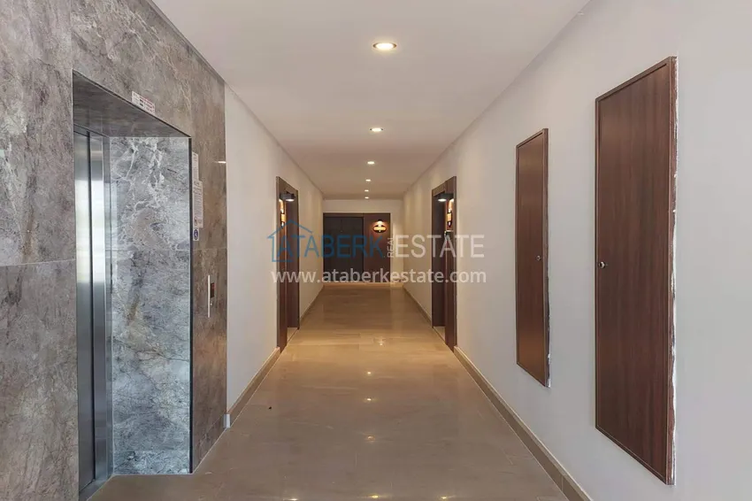 Apartament 1+1 w centrum Alanyi - z widokiem na morze i fortecę, plaża Kleopatra 23 