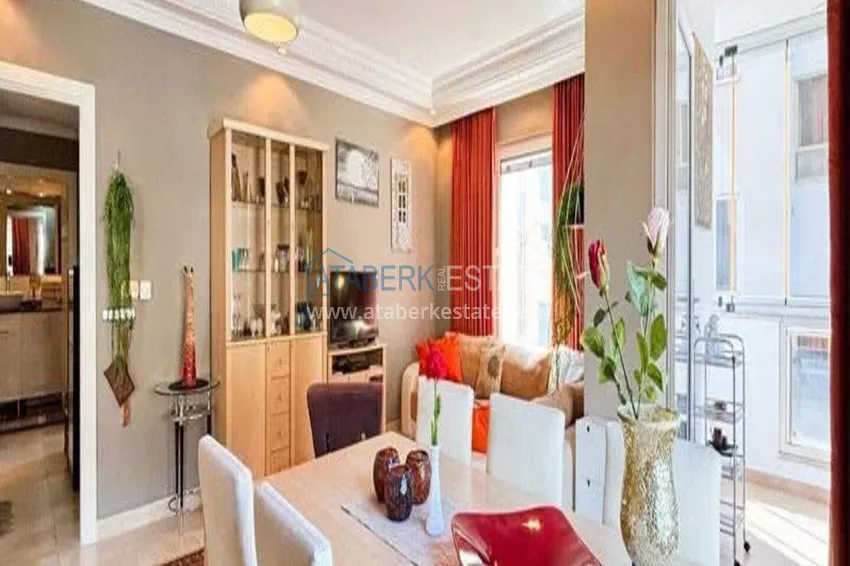 Kupuj  Apartament 2+1 w centrum Alanyi — meble, widok na góry, przeszklony balkon, plaża Kleopatra  7 