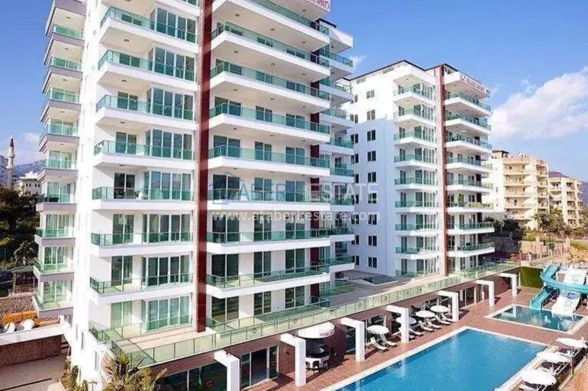 Apartament 1+1 w Tosmur, 76 m2 z meblami i widokiem na morze - nieruchomość na zezwolenie na pobyt w Alanyi  2 