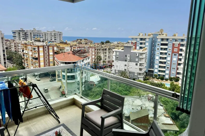 Kupuj  Apartament 1+1 w Tosmur, 76 m2 z meblami i widokiem na morze - nieruchomość na zezwolenie na pobyt w Alanyi  11 