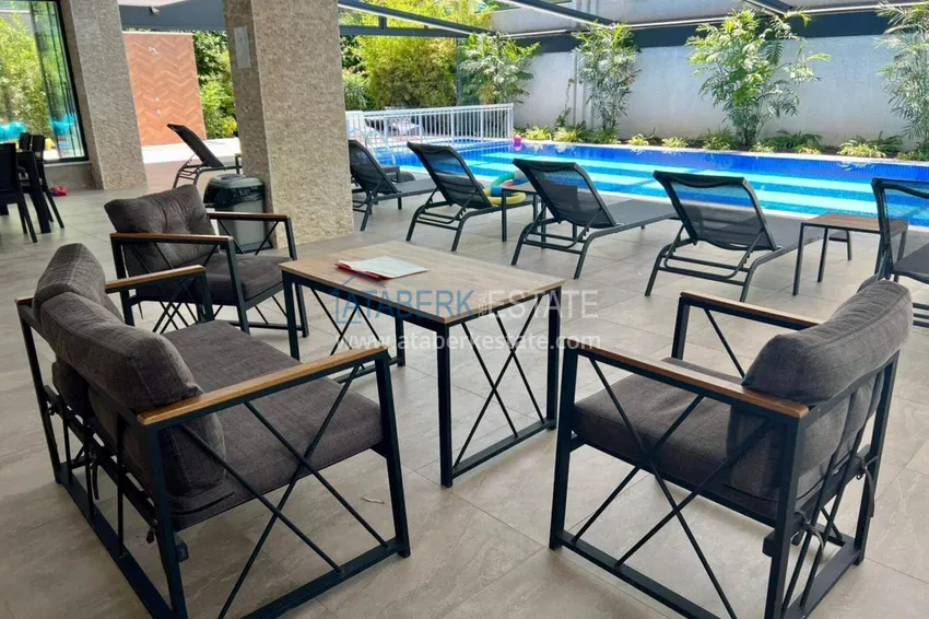 Penthouse w centrum Alanyi - 2+1 umeblowane, plaża Kleopatra 11 