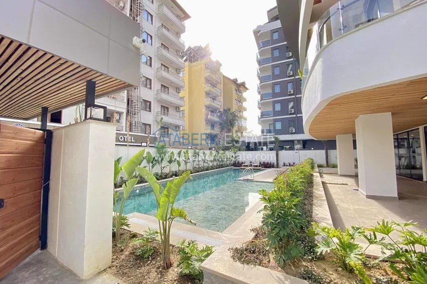 Apartament Loft 1+1 w centrum Alanyi - stylowe wnętrze, 250 metrów od plaży Kleopatra 11 