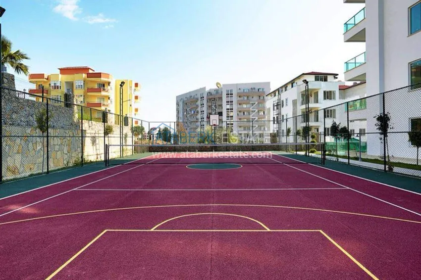 Apartament 1+1 w Tosmur, 76 m2 z meblami i widokiem na morze - nieruchomość na zezwolenie na pobyt w Alanyi  12 