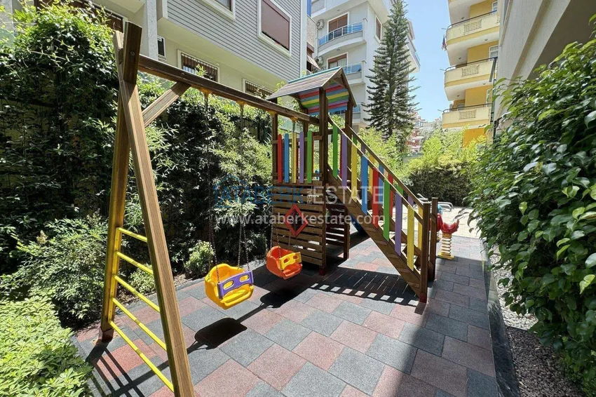 Penthouse w centrum Alanyi - 2+1 umeblowane, plaża Kleopatra 12 