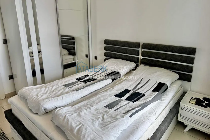 Kupuj  Apartament 1+1 w Tosmur, 76 m2 z meblami i widokiem na morze - nieruchomość na zezwolenie na pobyt w Alanyi  13 