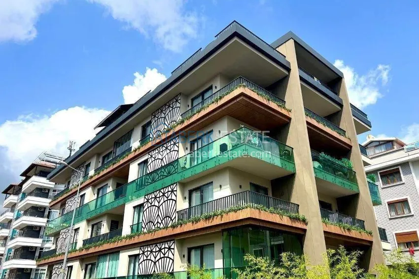 Penthouse w centrum Alanyi - 2+1 umeblowane, plaża Kleopatra 1 