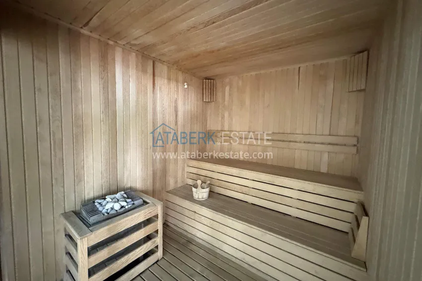Penthouse w centrum Alanyi - 2+1 umeblowane, plaża Kleopatra 22 