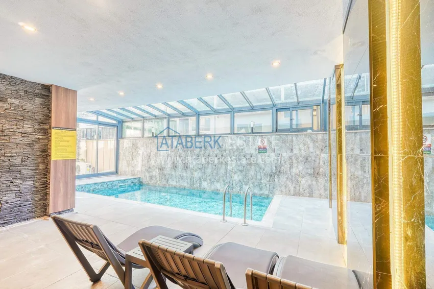 Apartament Loft 1+1 w centrum Alanyi - stylowe wnętrze, 250 metrów od plaży Kleopatra 25 