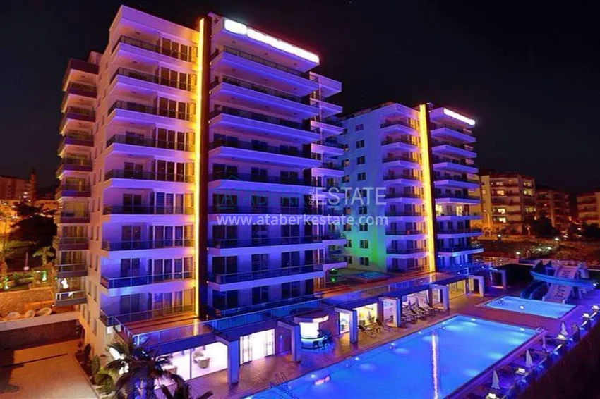 Apartament 1+1 w Tosmur, 76 m2 z meblami i widokiem na morze - nieruchomość na zezwolenie na pobyt w Alanyi  3 