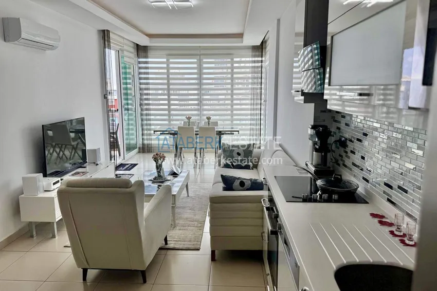 Kupuj  Apartament 1+1 w Tosmur, 76 m2 z meblami i widokiem na morze - nieruchomość na zezwolenie na pobyt w Alanyi  3 