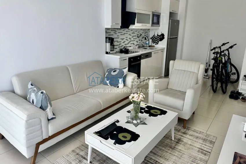 Kupuj  Apartament 1+1 w Tosmur, 76 m2 z meblami i widokiem na morze - nieruchomość na zezwolenie na pobyt w Alanyi  5 