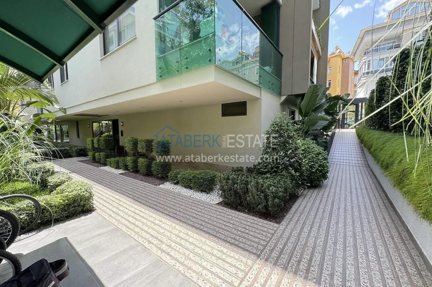 Penthouse w centrum Alanyi - 2+1 umeblowane, plaża Kleopatra 5 