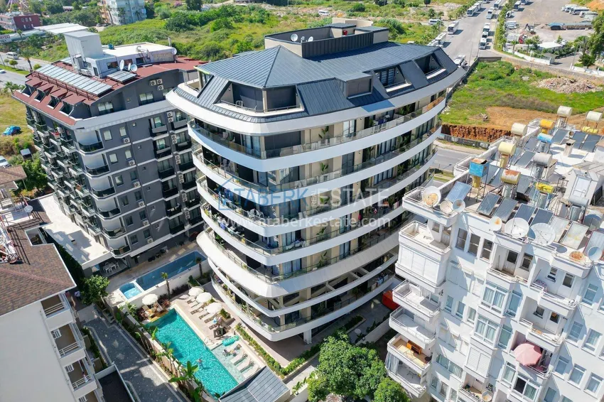 Apartament Loft 1+1 w centrum Alanyi - stylowe wnętrze, 250 metrów od plaży Kleopatra 5 