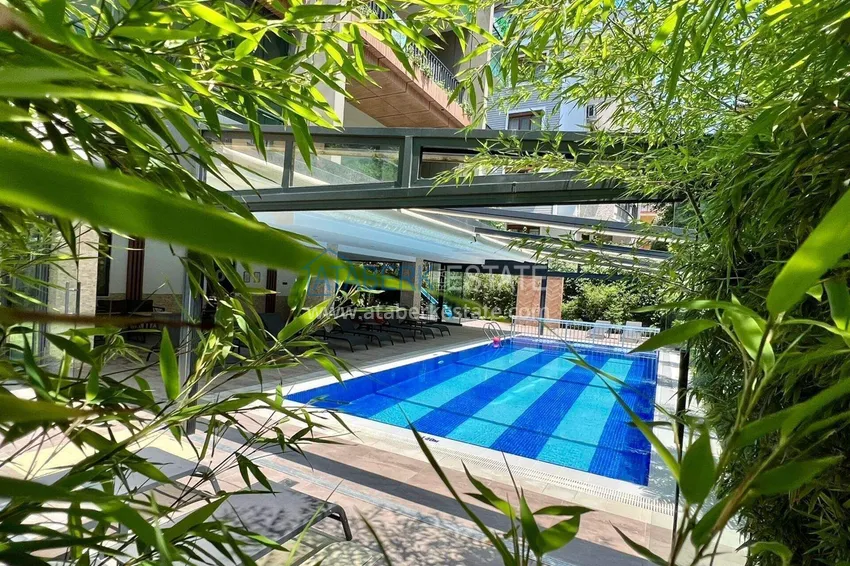 Penthouse w centrum Alanyi - 2+1 umeblowane, plaża Kleopatra 6 
