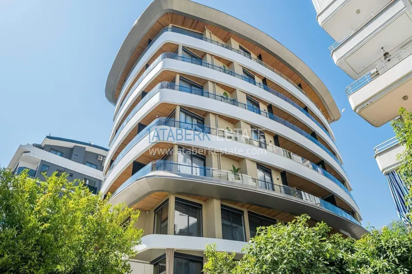 Apartament Loft 1+1 w centrum Alanyi - stylowe wnętrze, 250 metrów od plaży Kleopatra 6 