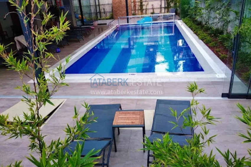 Penthouse w centrum Alanyi - 2+1 umeblowane, plaża Kleopatra 7 