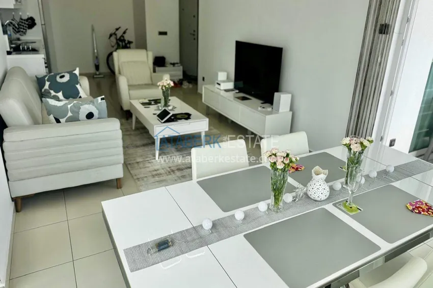 Kupuj  Apartament 1+1 w Tosmur, 76 m2 z meblami i widokiem na morze - nieruchomość na zezwolenie na pobyt w Alanyi  8 