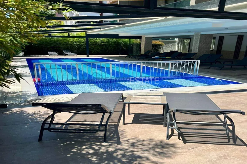 Penthouse w centrum Alanyi - 2+1 umeblowane, plaża Kleopatra 8 