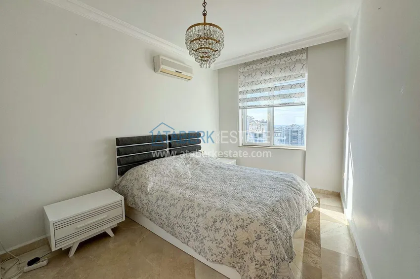 Kupuj  Penthouse 2+1 w Alanya, dzielnica Mahmutlar — meble, taras 110 m², widok na morze i góry 10 