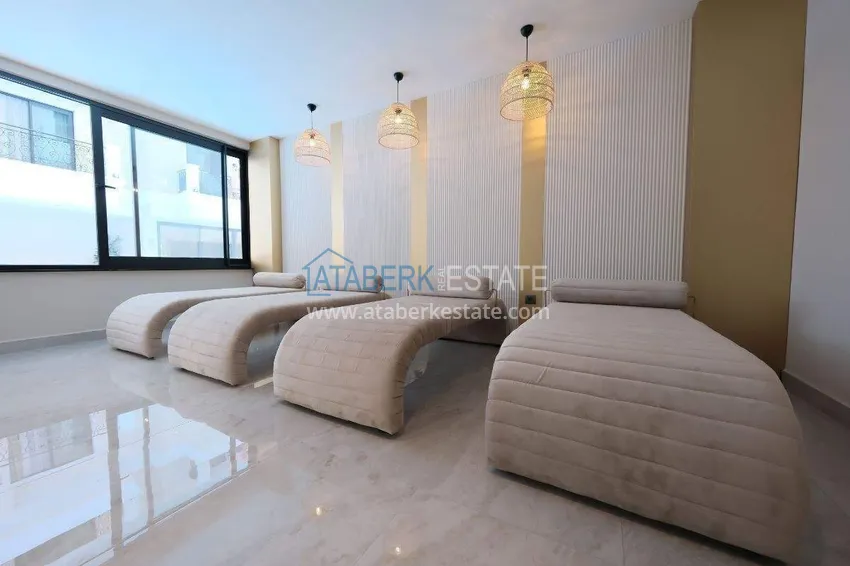 Duplex w Alanyi, plaża Kleopatra - 350 metrów od morza, wykończenia premium, widok na góry 15 