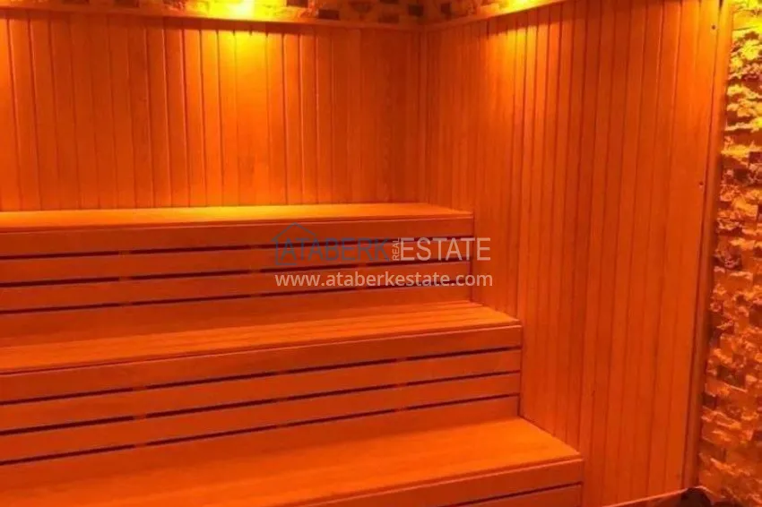 Penthouse 2+1 w Alanya, dzielnica Mahmutlar — meble, taras 110 m², widok na morze i góry 19 