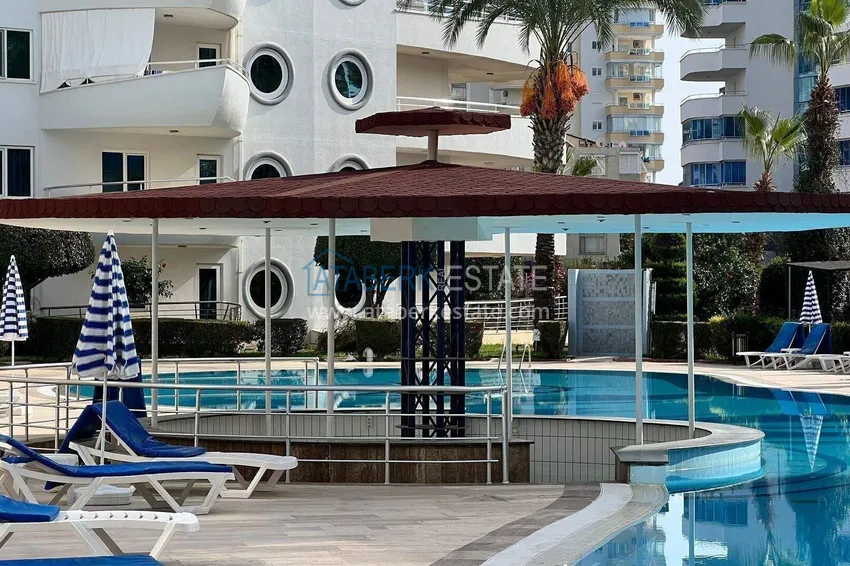Penthouse 2+1 w Alanya, dzielnica Mahmutlar — meble, taras 110 m², widok na morze i góry 6 