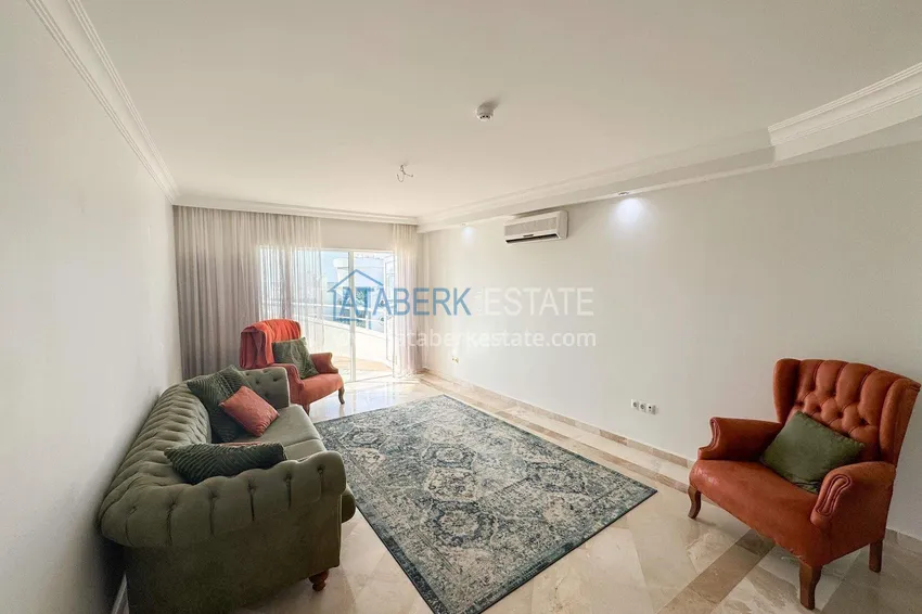 Kupuj  Penthouse 2+1 w Alanya, dzielnica Mahmutlar — meble, taras 110 m², widok na morze i góry 7 