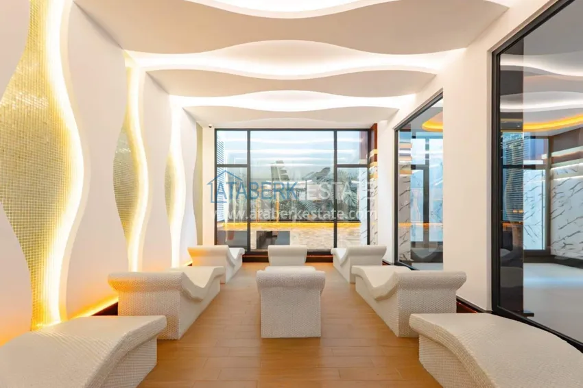 Penthouse 2+1 w Alanya, centrum dzielnicy Mahmutlar - meble, widok na morze 16 