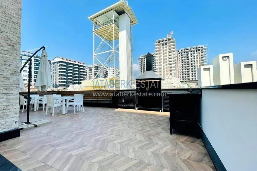 Penthouse 2+1 w Alanya, centrum dzielnicy Mahmutlar - meble, widok na morze 26 