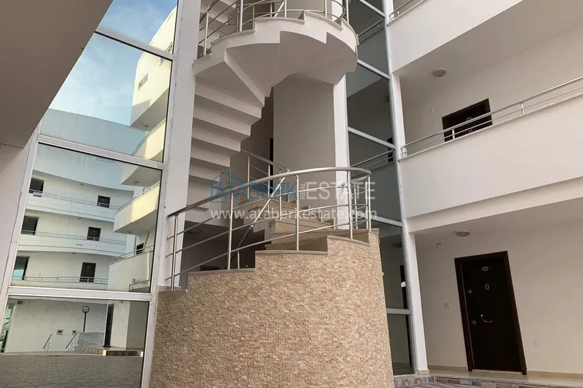 Apartament 1+1 za pozwolenie na pobyt w Alanyi — korzystna cena, meble, widok na morze  10 